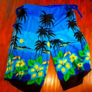 Tropical Blue Women's Swim Coverup